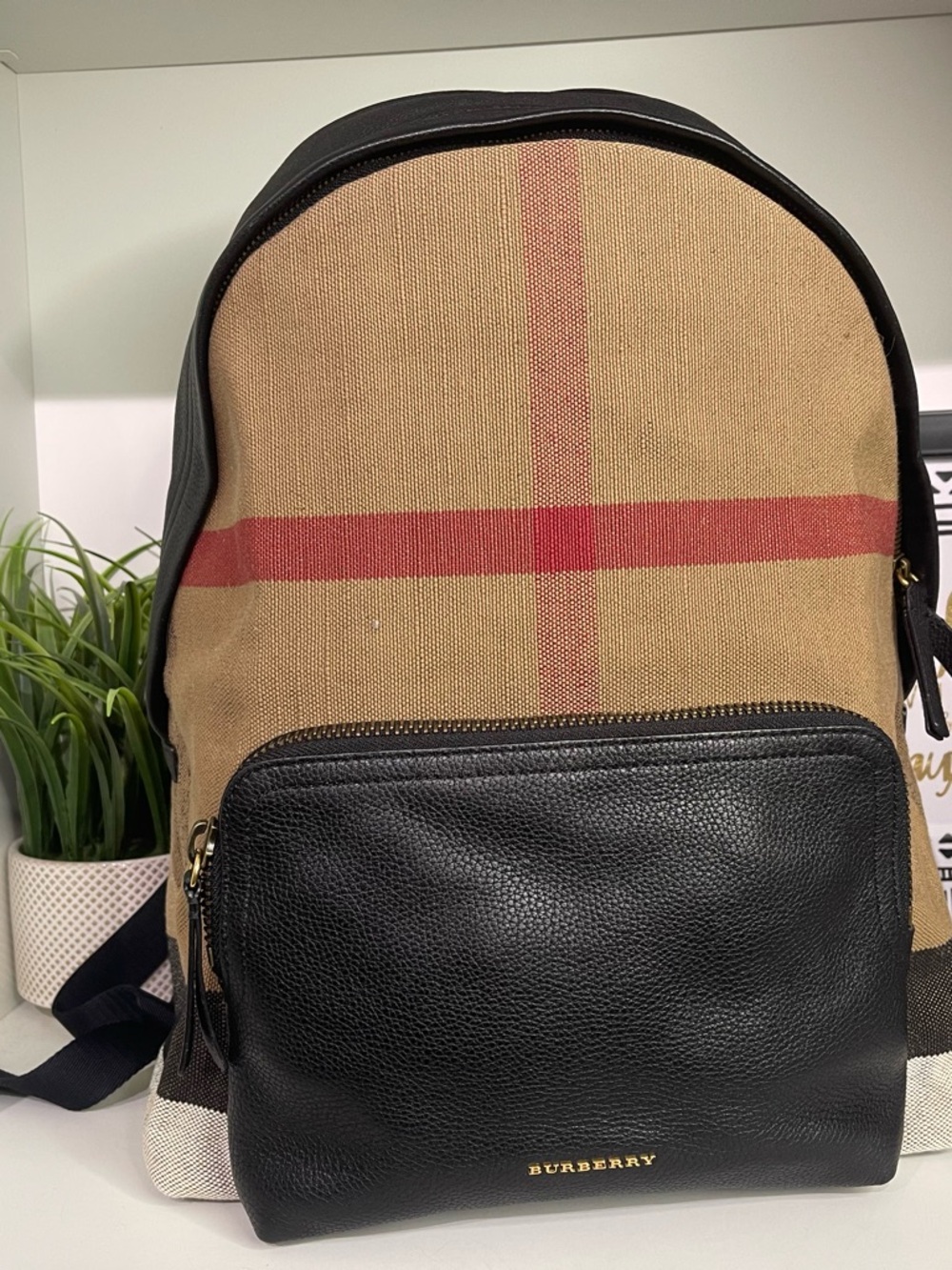 Burberry Abbeydale House Check Backpack